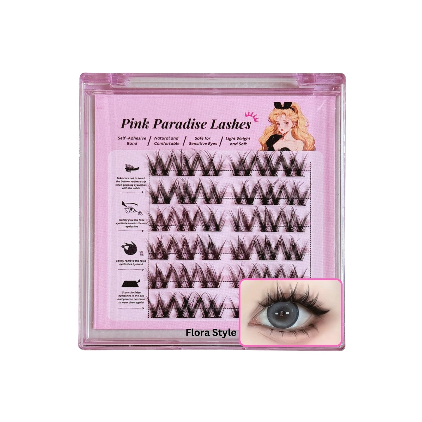 Press-On Lashes - Flora Style