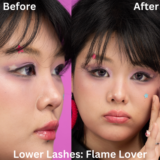 Press-On Lower  Lashes - Flame Lover Style