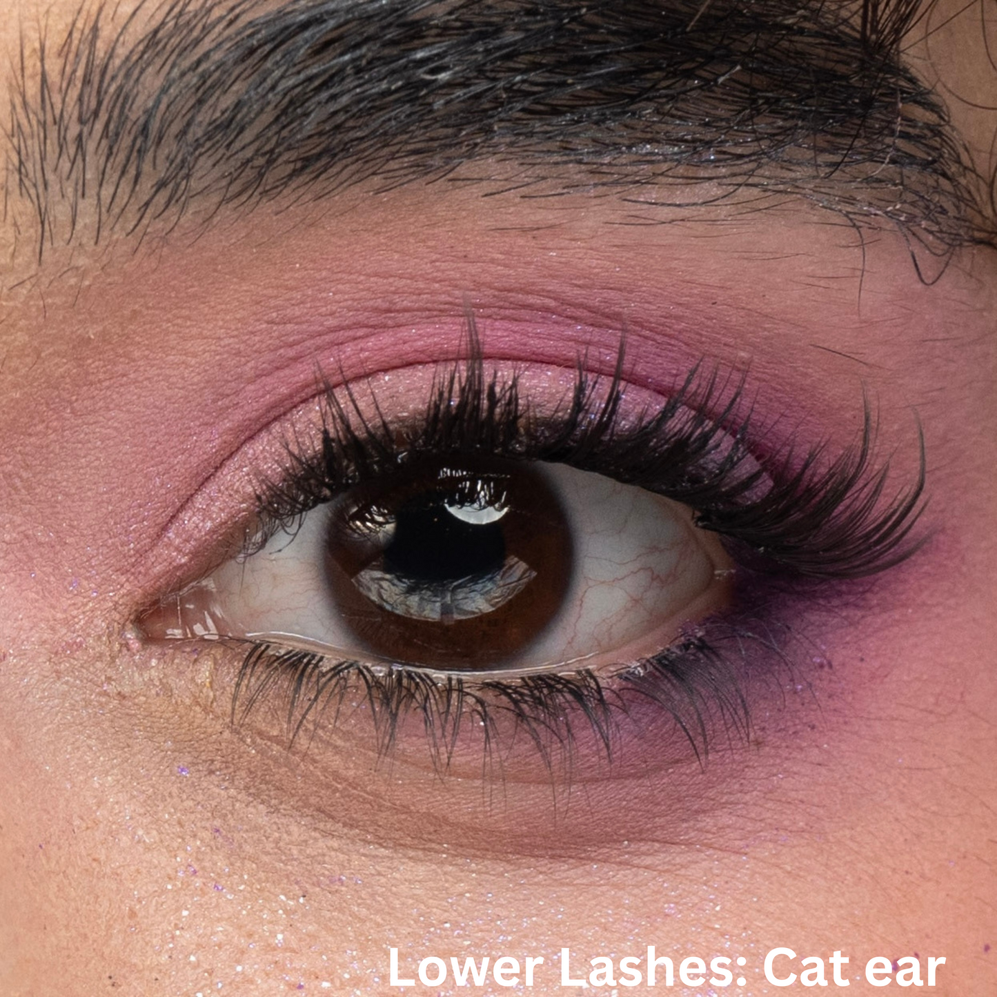 Press-On Lower  Lashes - Cat Ear Style